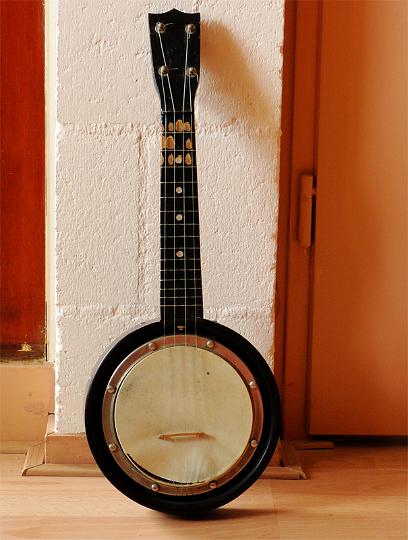 AK03.jpg - De banjo is goed belicht, alleen had ik hier een heel andere achtergrond voor gekozen.