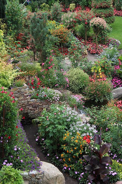 AD02.JPG - Zo'n kijkje vanuit de hoogte op een kleurrijke tuin is net even iets anders.