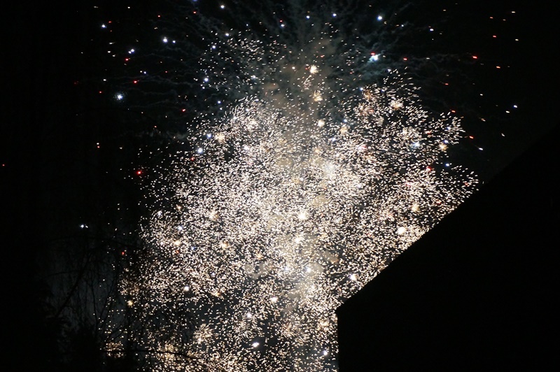 AG03.JPG - Wat een enorme hoeveelheid zo half achter dat huis vandaan. Mooi belicht en door de felheid was een relatief korte sluitertijd mogelijk wat de scherpte tengoede komt.