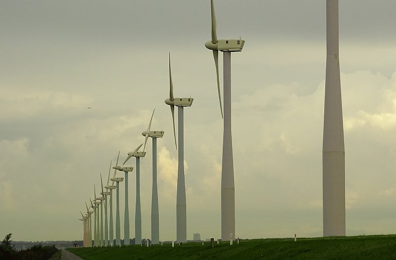 AP01.jpg - Mooie belichting en scherpte. Wat betreft de compositie had ik hier er ook weer voor gekozen om de eerste windmolen die in beeld is er wel helemaal op te hebben staan.