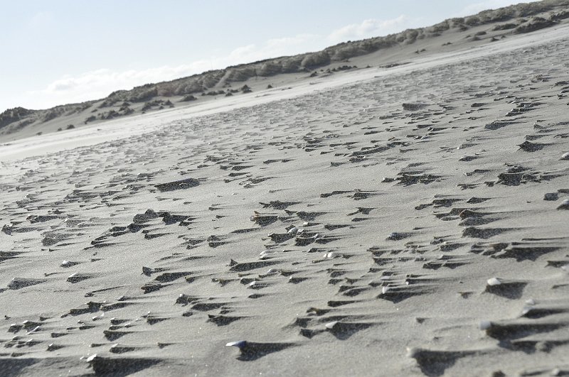 AB02.jpg - Voor de structuur van het zand kan ik me wel iets voorstellen bij dit camera standpuint, maar dan had ik de foto wel zo uitgesneden dat de scheve horizon niet meer te zien was geweest.