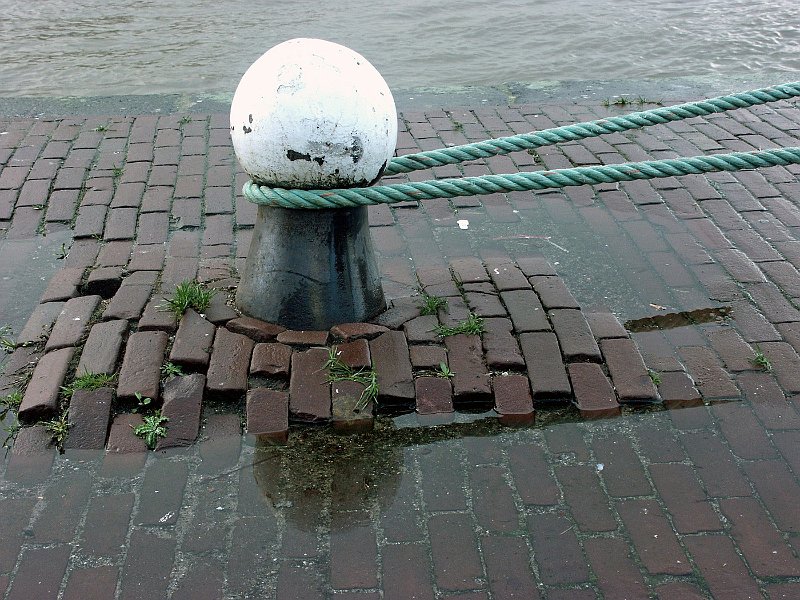 AF02.jpg - Belichting en scherpte zijn mooi ik zou alleen de bolder wat meer naar links onder hebben geplaatst. En zo dat de weerspiegeling in het water net onderin de hoek zou hebben gezeten.